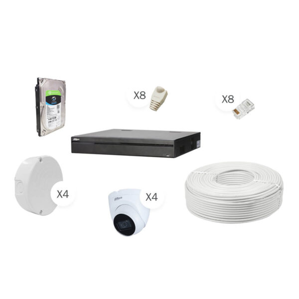 ids alarm dahua 4 ch ip cctv kit secure your property